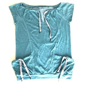 Adidas by Stella McCartney Turquoise Short Sleeve